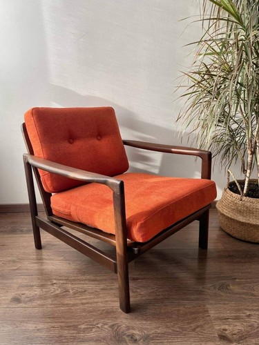 Burned orange linen mid - orange,