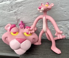 Pink Panther 4.5” Bendy UA Corp Figure 1999 & Pink Panther Burger King Purse