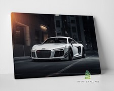 White Car City Canvas Art Wall Art Print Picture Sports Cars Framed Decor -E419