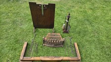 1930s Fireplace Set, Cast Iron