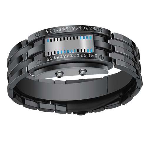 Mens binary watch - binary,