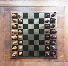 Vintage  Hand  Carved  chess