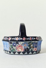 Art nouveau czech basket vase - nouveau,