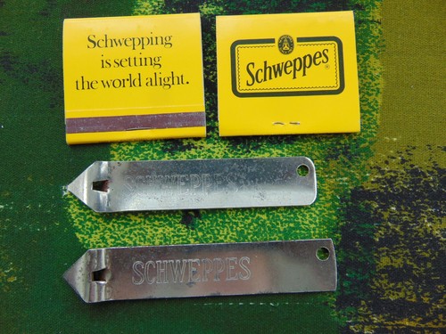 Schweppes vintage metal can - schweppes,