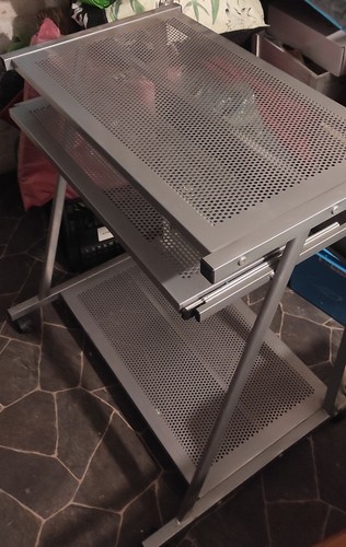 Metal utility trolley with - trolley,