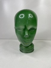 Vintage Green Glass Head