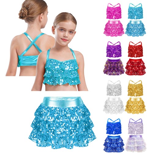 Loyan girls sparkly crop top - loyan,