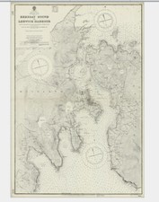 ANTIQUE ADMIRALTY  CHART. No.2651. BRESSAY, LERWICK HARBOUR. SHETLAND. 1897 Edn.