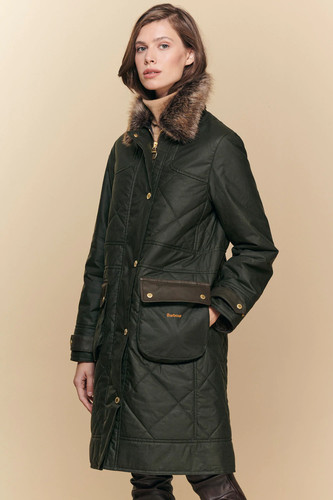 Barbour olive golspie wax - golspie,