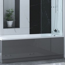 Gloss Grey 1800mm Front Bath