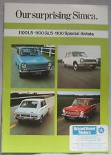 1972 - 73 Simca 1000LS - 1100 GLS - 1100 Special - Estate Brochure