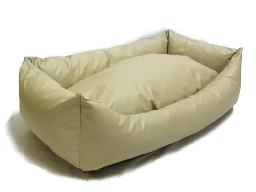 Cream faux leather wipeable - faux,