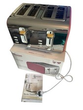 Swan Nordic 4 Slice Toaster with 6 Browning Levels 1500W,Fuchsia Rose. READ