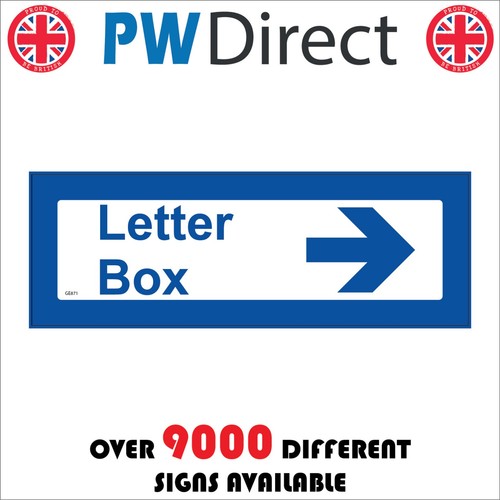 Sign letter box right arrow - box,
