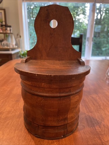 Antique primitive wooden - primitive, salt