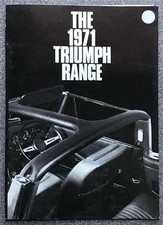 TRIUMPH 1971 CAR RANGE Sales Brochure #451/1070/ENG HERALD 2.5PI Stag TR6 GT6 +