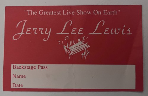Jerry lee lewis vintage - lee, red