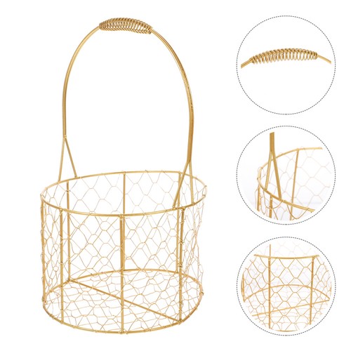 Gifts empty iron basket - empty,