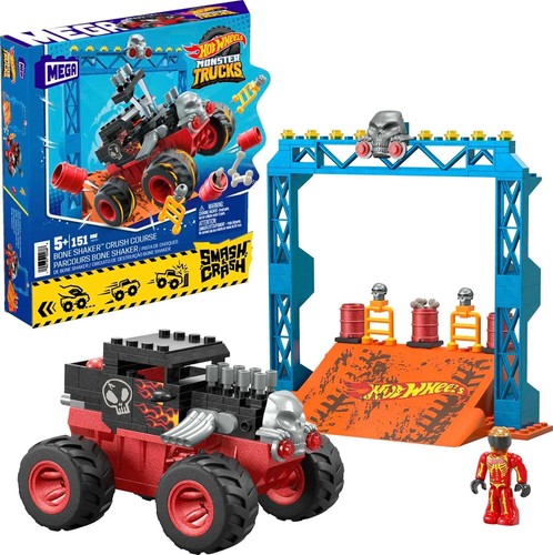 Building toy monster - building, trucks
