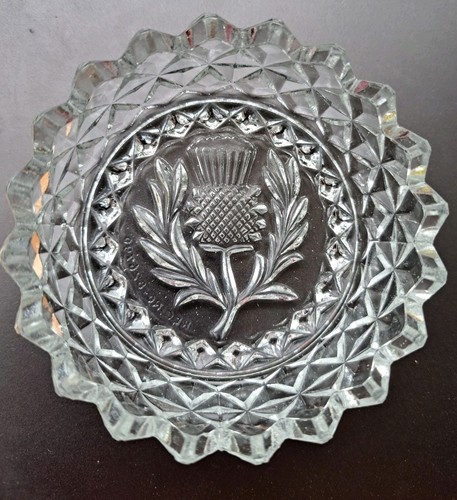 Vintage pressed glass scottish - pressed,