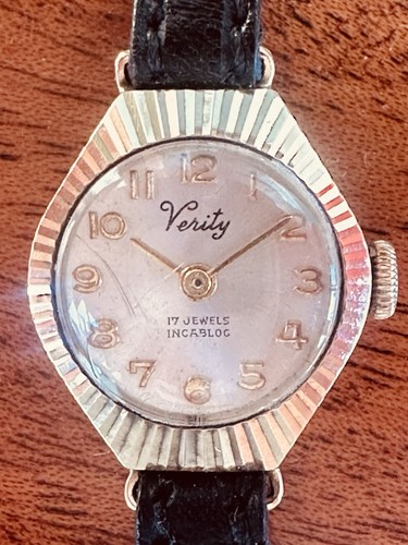 Gold verify cocktail watch - 9k,
