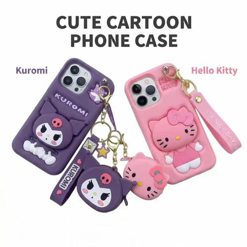 Kitty kuromi phone case - 3d,