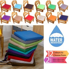 Waterproof Chair Seat Pads Outdoor Rectangle / Square Garden Bench Cushions