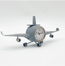 Metal Clock Jet  Plane