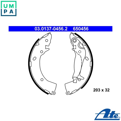 Brake shoe set - brake, 03.0137-0456.2