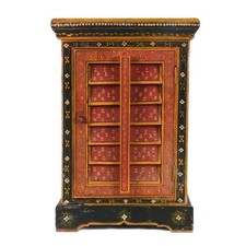 Hand-Painted Indian Rasamanjari Series Cabinet
