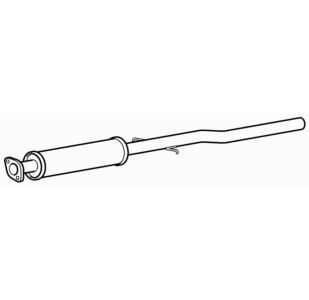 Centre exhaust silencer - centre,