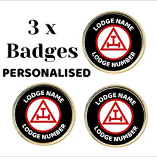 3 x Personalised Masonic Royal