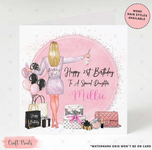 Personalised birthday card for - birthday,