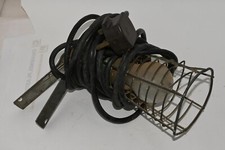 Traditional Garage Inspection Light in Wire Cage Classic Car Man Cave