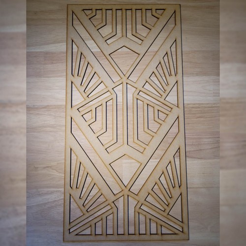 Art deco fan decorative - fan,