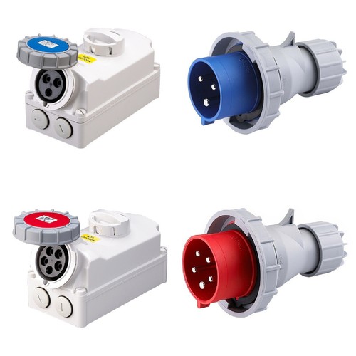 63a interlock socket and - socket, plug