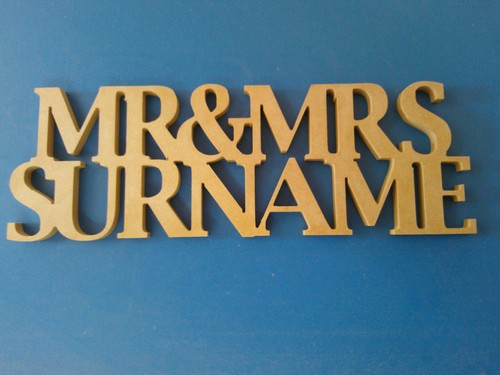 Mrs mdf wooden letters - mdf,