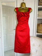 Karen Millen Red Satin Back