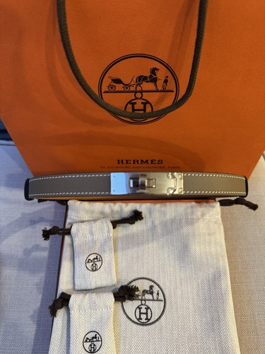 Hermes kelly belt etoupe - hermes,