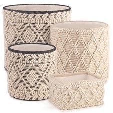 Set of 4 Nestable Lined