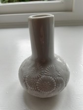 VINTAGE RETRO MID CENTURY THOMAS WEST GERMANY SMALL CERAMIC WHITE BUD VASE