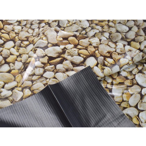 Pebble print pond liner heavy - print,
