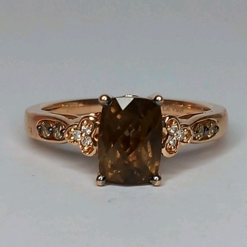 Vian 14ct rose gold cushion - gold,
