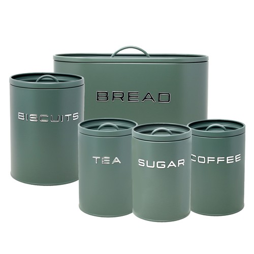 Bread bin biscuit tea coffee - bread,