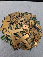 133 Grams gold plate mix electronic scrap material for gold recovery. 