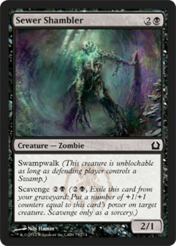 Sewer shambler return - sewer, to