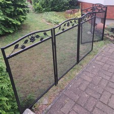 Panel garden fence - garden, metal