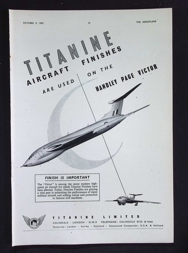 Original 1953 advert titanine - advert,