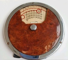 Art Deco Perpetual Desk Calendar Calendox Junior Round Charles Letts London