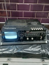 Plustron TVRC 5D Black White Portable Television Radio Cassette 